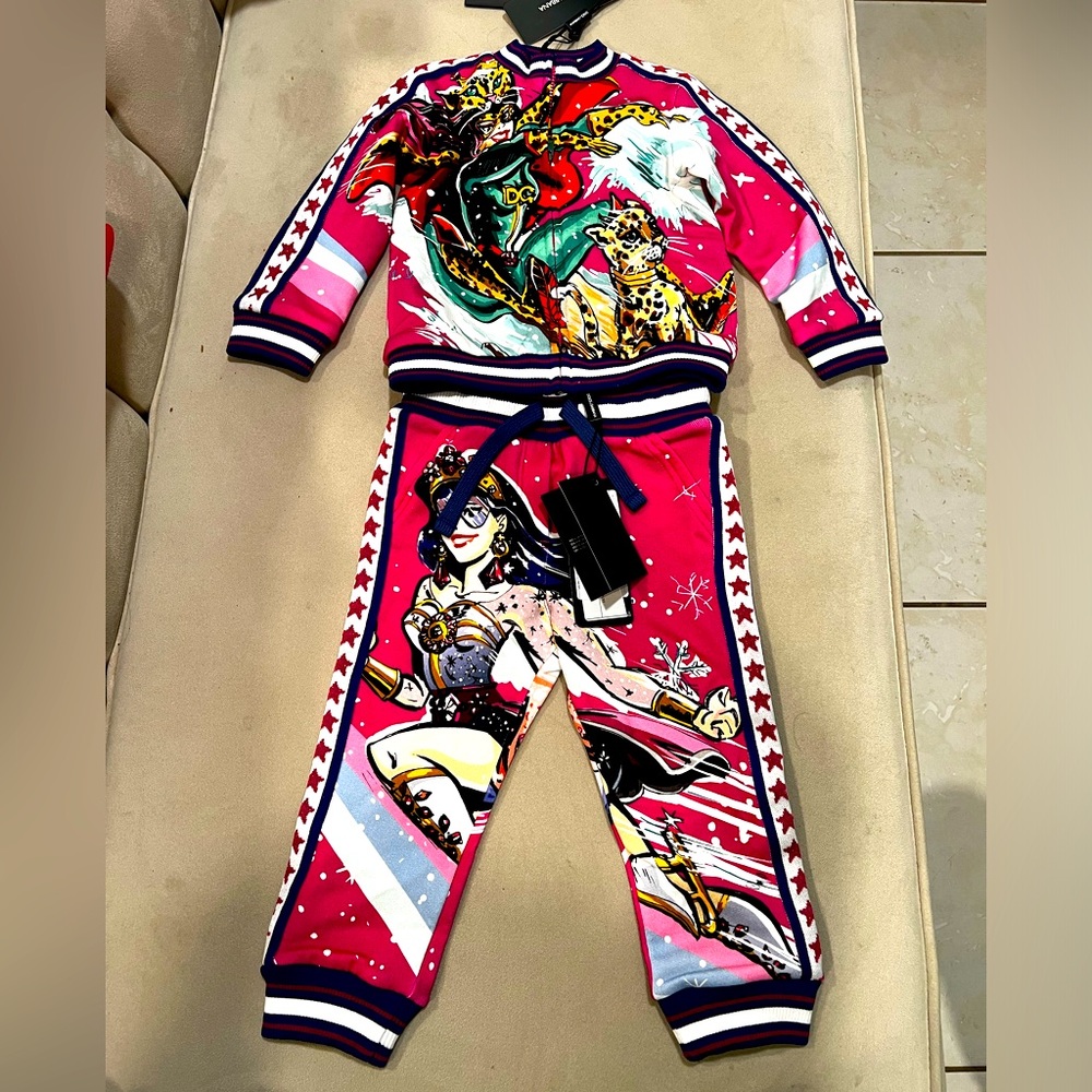 Dolce & Gabbana Toddler Girl Sweatshirt and Pants set